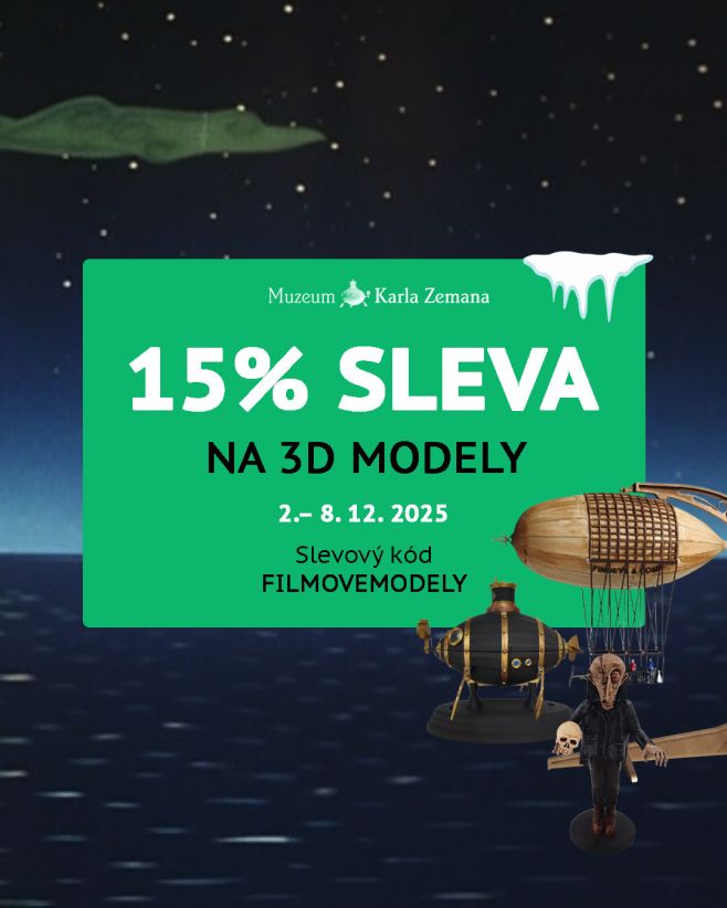 🎄 Filmové poklady do vitríny – sleva 15 % na 3D modely⁠ ⁠ Kousek kouzelného světa Karla Zemana si můžete přinést až domů....
